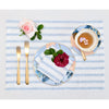 Sky Blue & White Capri Stripe