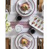 Burgundy and White Farmhouse